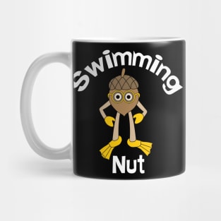Swimming Nut Text Mug